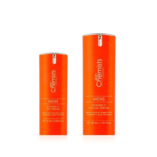 skinChemists Anti-aging gezichts- en oogserumset met vitamine C voor mannen - Image 1