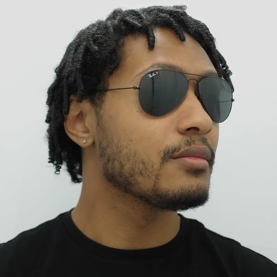 Ray-Ban Piloten unisex gepolijst zwart zwart gepolariseerde vlieger 3025 - Image 6