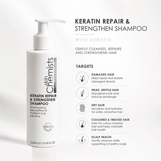 skinChemists Keratineherstellende en -versterkende shampoo 250 ml - Image 3