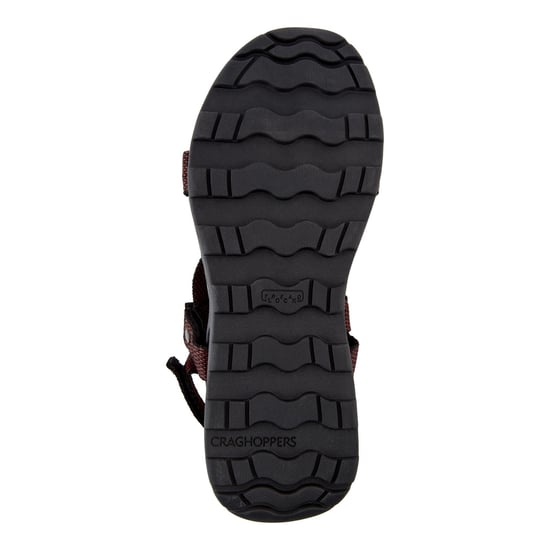 Craghoppers Heren Locke Sandalen (Donkergrijs/Pompees Rood) - Image 2