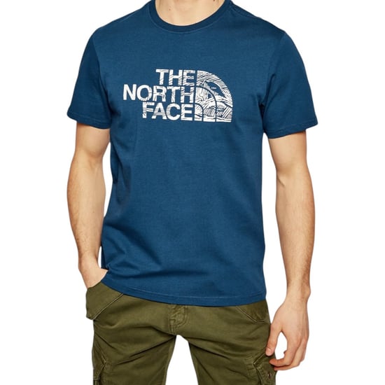 The North Face Mens Woodcut Dome T Shirt Navy - Image 1