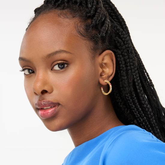 Luxenter Sterling zilveren 925 oorbellen met Veelkleurige Zirkonia afgewerkt in 18K geel goud - Vyamba - Image 2