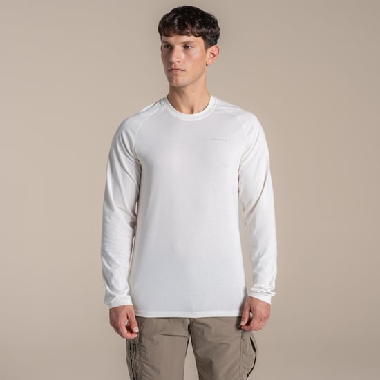 Craghoppers Heren Nour Nosilife T-shirt met lange mouwen (Wit zeil) - Image 4