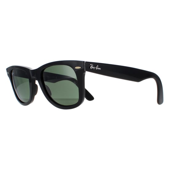 Ray-Ban Zonnebril Wayfarer 2140 901 Zwart Groen G-15 Medium 50mm - Image 2