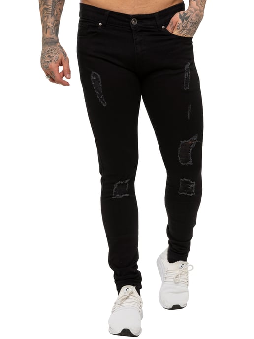 Enzo | Skinny gescheurde jeans voor heren - Image 3