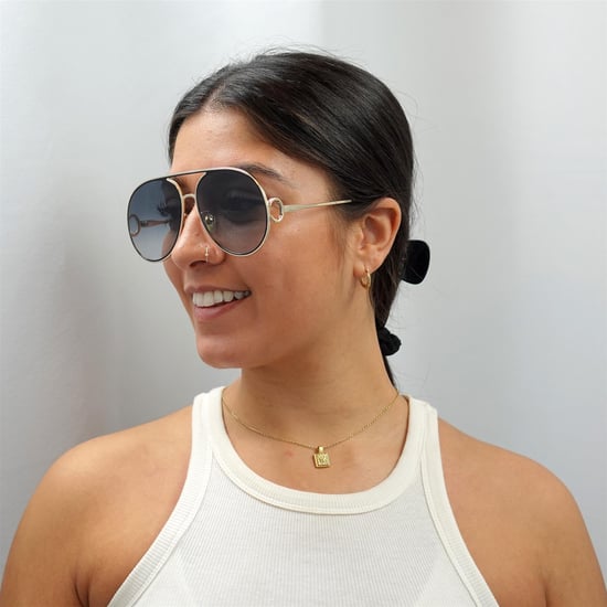Chloe Aviator Dames Gold Zwart Grijs Gracient CH0145S - Image 6