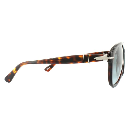 Persol Aviator Mens Dark Havana Lichtblauwe gradiënt zonnebril - Image 4