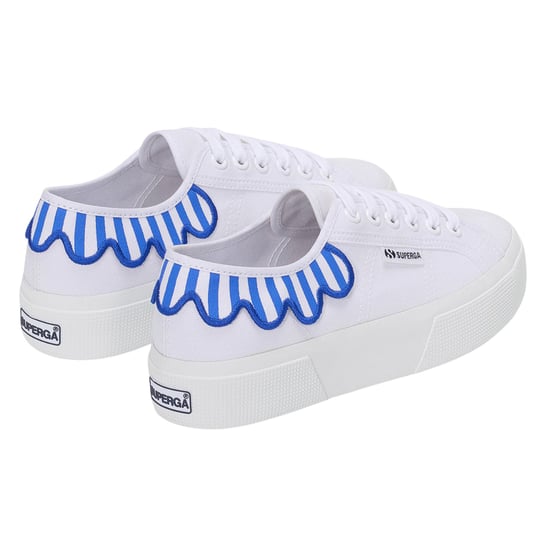 Superga Volwassen 3740 Leggera Umbrella Platform Trainers (Oogverblindend Blauw/Wit) - Image 2