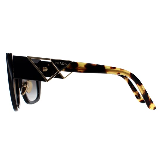 Prada PR21YS 1AB0A7 zwart en schildpad grijs gradiënt zonnebril - Image 3