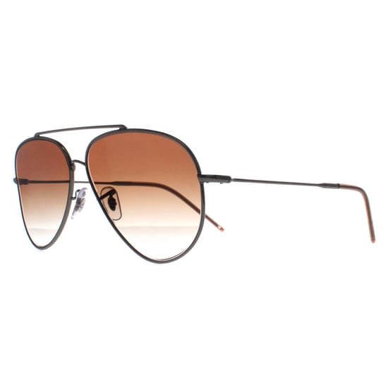 Ray-Ban Aviator Unisex Gunmetal Brown Gradient RB0101S Aviator Achterzijde - Image 2