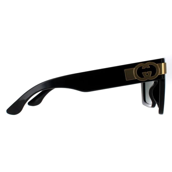 Gucci Vierkant Dames Zwart met Goudgrijs GG1689S - Image 4