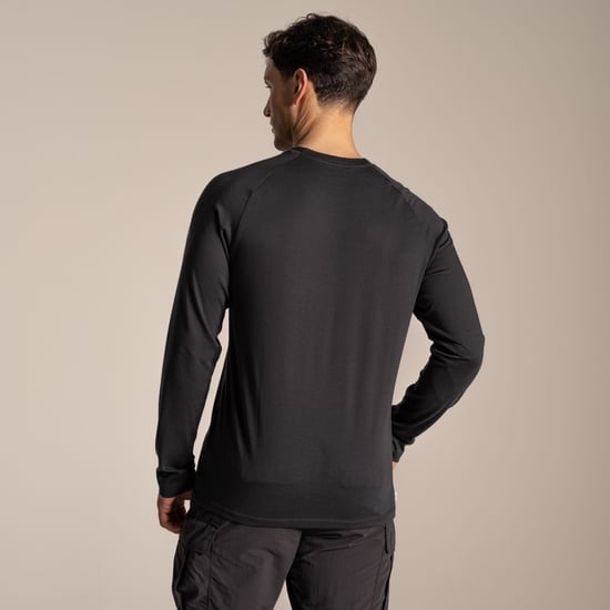Craghoppers Heren Nour Nosilife T-shirt met lange mouwen (Donker ijzer) - Image 3