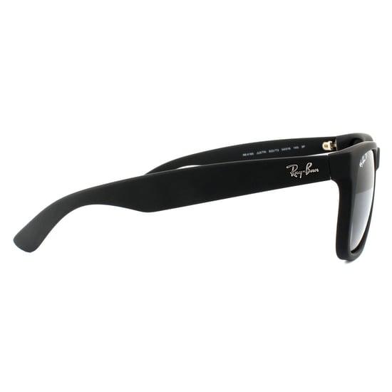 Ray-Ban Zonnebril Justin 4165 622/T3 Zwart Rubber Grijs Verloop Gepolariseerd - Image 4