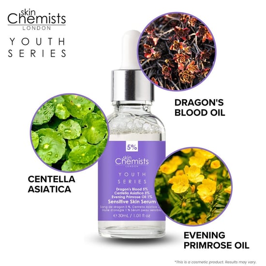 skinChemists Anti-aging serum voor de gevoelige huid met drakenbloedextract 5% en centella asiatica 3% (30 ml) - Image 2