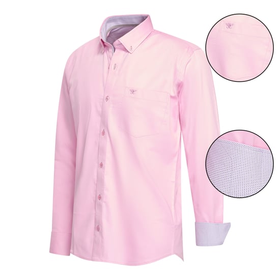 Cappuccino Italia Overhemden Regular Fit Overhemd Roze Roze - Image 1