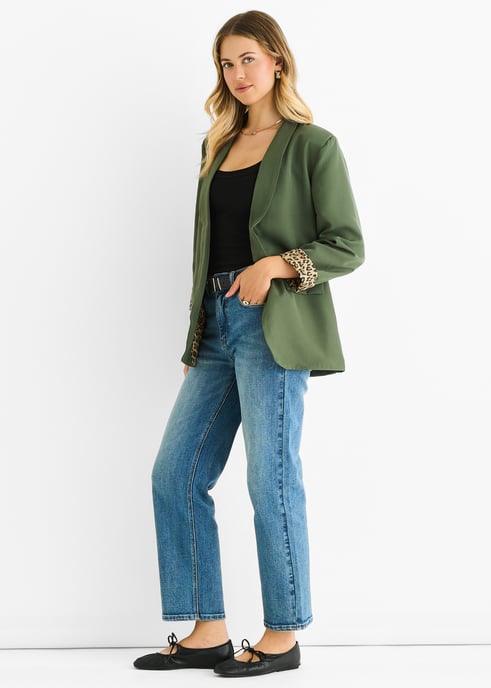 Contrasterende blazer van rand tot rand - Image 3