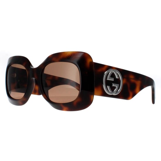 Gucci Vierkant Dames Havana met Zilver Bruin GG1695S - Image 2