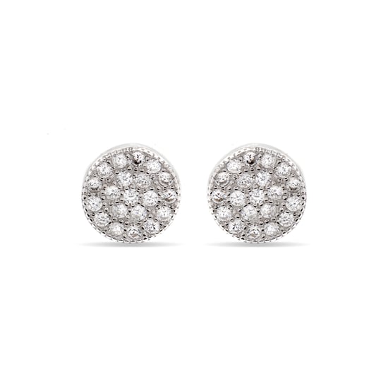 Luxenter, 925 sterling zilver en gerhodineerde zirkonia oorbellen - Image 1