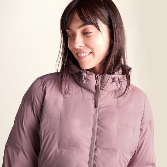 Palmer Womens Padded Jacket - Mauve - Image 6