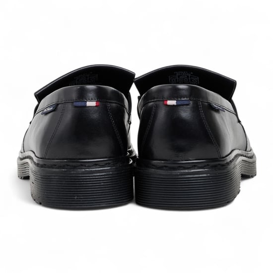 Ben Sherman Heren Zwarte Leren Loafers met Kwastjes - Dudley - Image 6