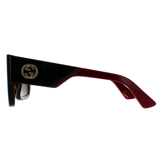 Gucci vierkant dames Havana met groen en rood GG1663S - Image 3