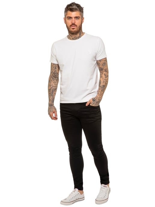 Enzo heren skinny super stretch denim jeans - Image 4