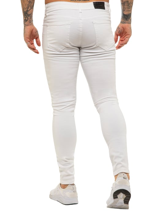 Enzo heren skinny super stretch denim jeans - Image 4