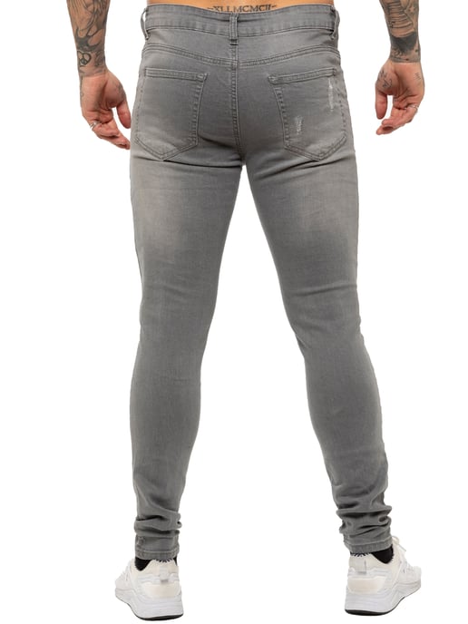 Enzo heren skinny gescheurde jeans - Image 4