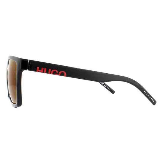 Hugo van Hugo Boss Square Mens Black Red zonnebril - Image 3