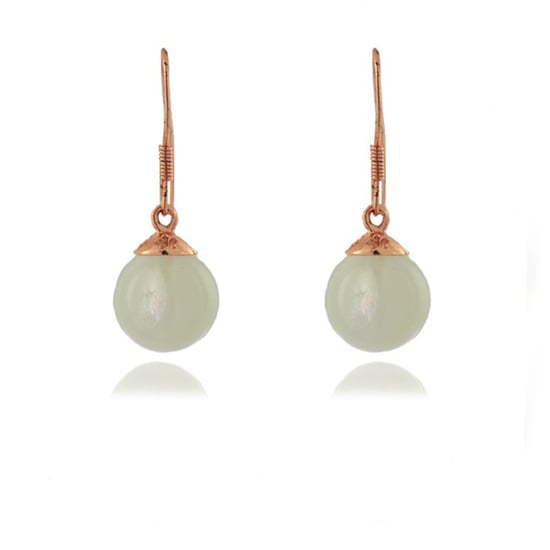 Luxenter, 925 sterling zilver en cat-eye oorbellen met 18K roségoud vergulde afwerking - Image 1