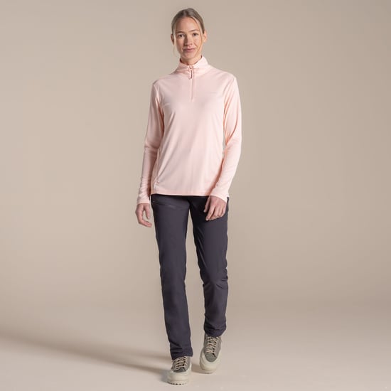 Craghoppers Dames/Dames Nosilife Half Zip Top (Sherbet) - Image 1