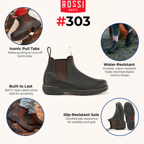 Rossi 303 Endura bruin lederen Chelsea-laarzen - Image 2