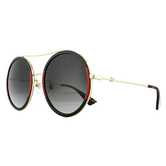Gucci Zonnebril GG0061S 003 Goudgroen En Rood Groen Verloop - Image 2