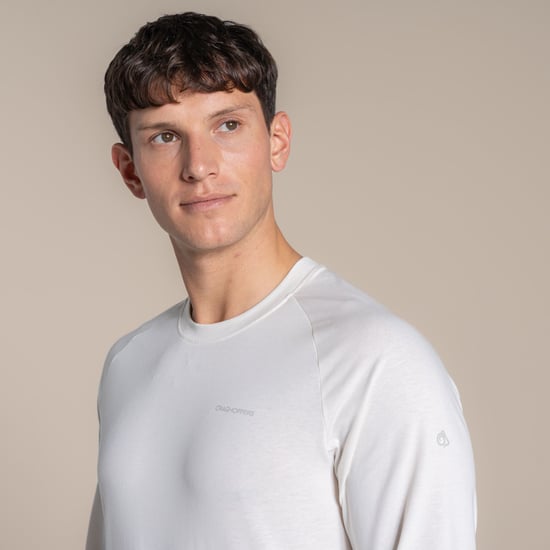 Craghoppers Heren Nour Nosilife T-shirt met lange mouwen (Wit zeil) - Image 5