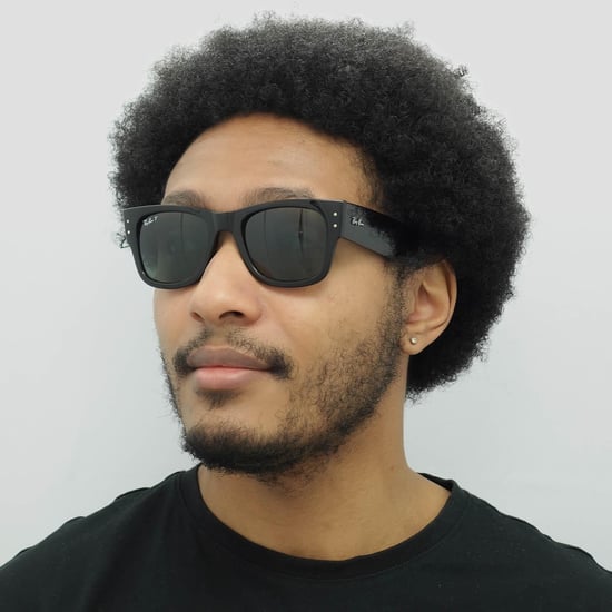 Ray-Ban Vierkant Unisex Gepolijst Zwart Groen Gepolariseerd RB0840S Mega Wayfarer - Image 6