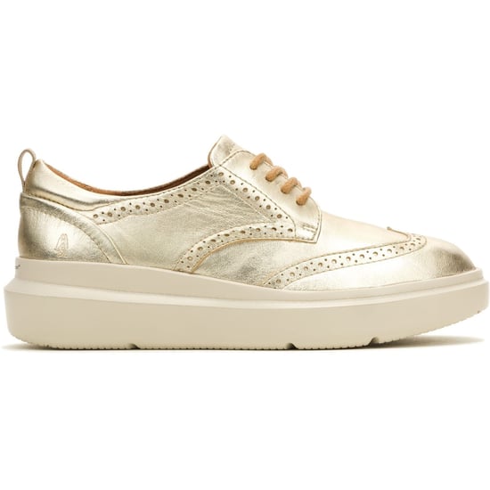 Hush Puppies Joy Leren Dames Champagne Brogues Schoenen - Image 6