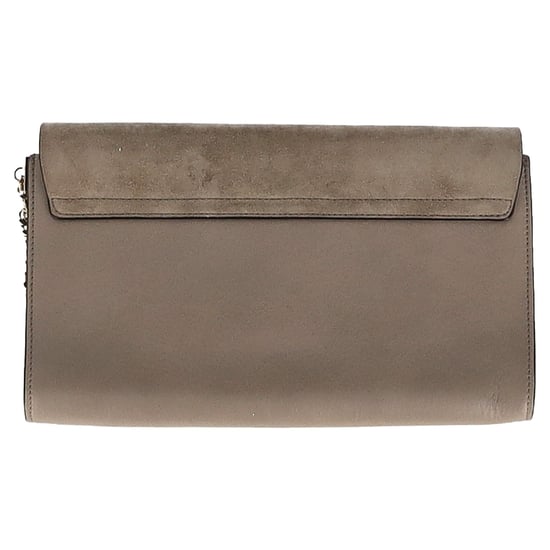 Chloé Faye Clutch Tas in Grijze Suède - Image 4