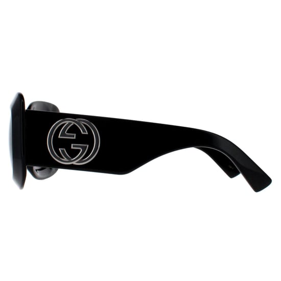 Gucci vierkant dames zwart met zilvergrijs GG1695S - Image 3