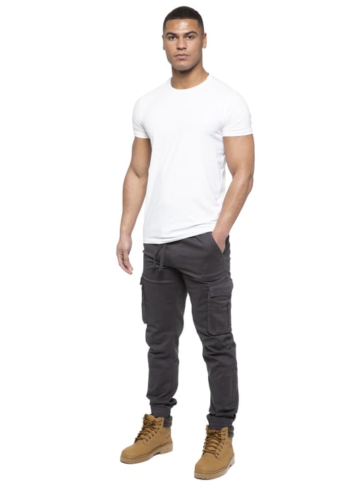 Enzo | Heren Cargo Jogger Jeans - Grijs - Image 6