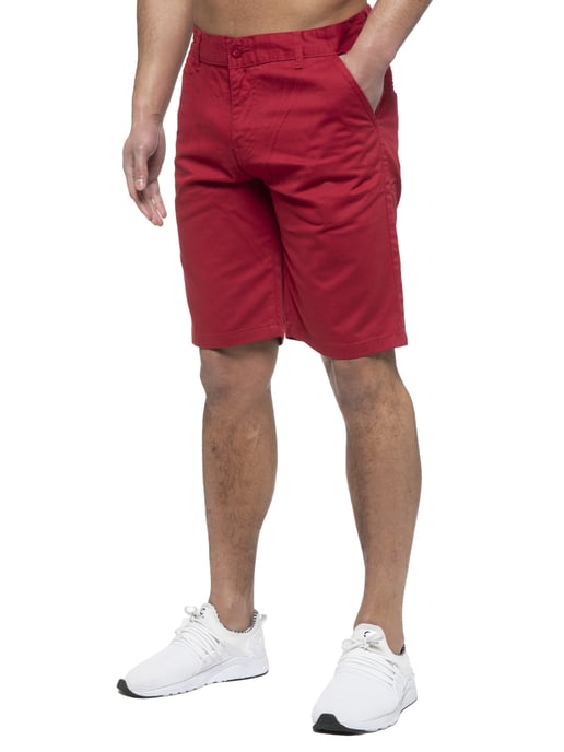 Enzo | Chinoshort voor heren in rood - Image 1