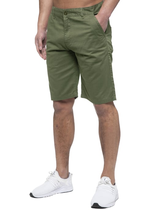 Enzo | Heren Chino Korte Broek In Khaki - Image 1