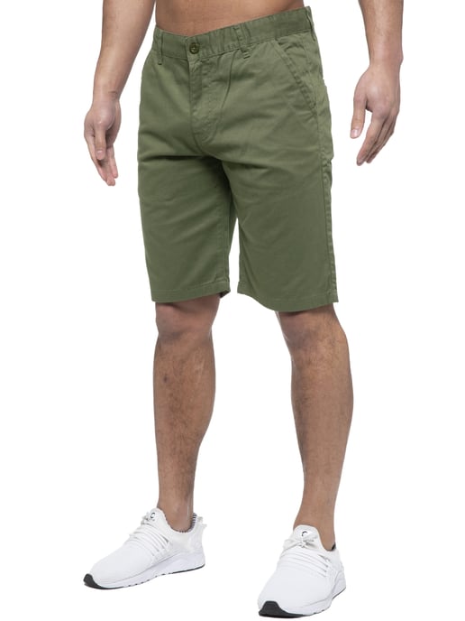 Enzo | Heren Chino Korte Broek In Khaki - Image 4