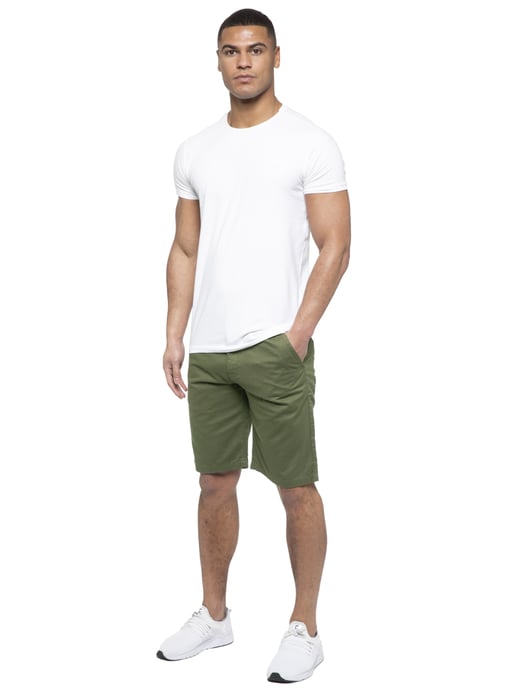 Enzo | Heren Chino Korte Broek In Khaki - Image 6