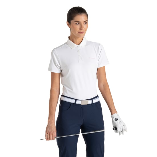 Craghoppers Dames Thornbury Nosilife Korte Mouwen Golf Polo Shirt (Wit) - Image 1