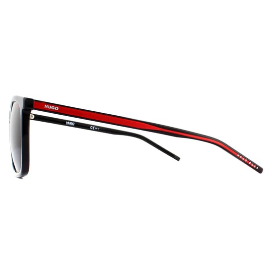 Hugo van Hugo Boss Vierkant Mannen Black Red Gray zonnebril - Image 3