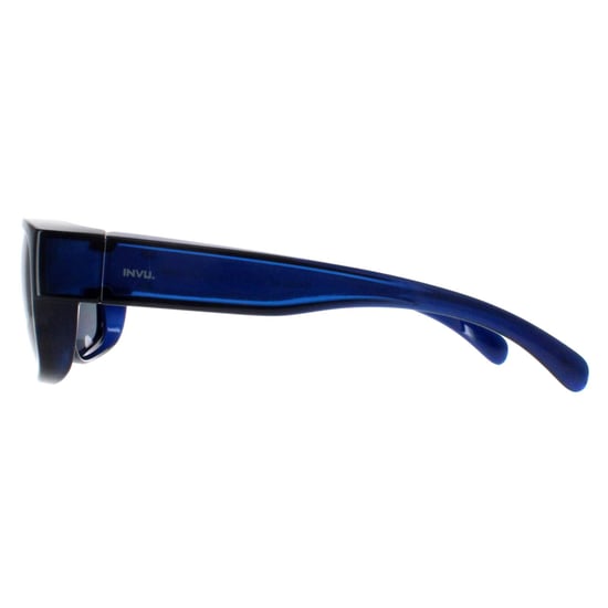 INVU Rechthoek Unisex Transparant Blauw Gepolariseerd E2401 - Image 3