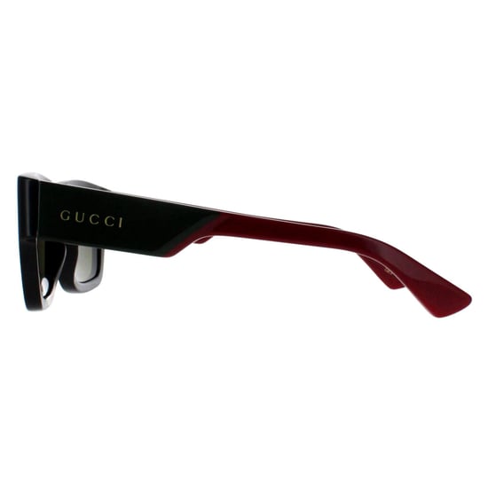 Gucci vierkant heren zwart met groen en rood GG1668S - Image 3