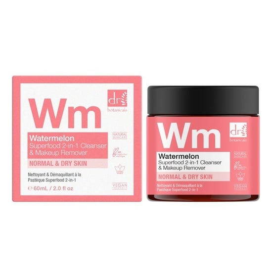 Dr. Botanicals Watermeloen Superfood Anti-Aging 2-in-1 Reiniger & Make-up Remover 60ml - Image 1