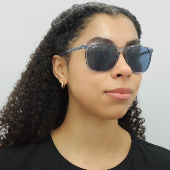 Ray-Ban Square Mannen Transparant Blauw Blauw Gradient Zonnebril - Image 5