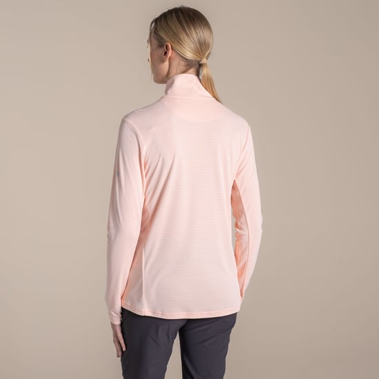 Craghoppers Dames/Dames Nosilife Half Zip Top (Sherbet) - Image 3